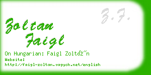 zoltan faigl business card